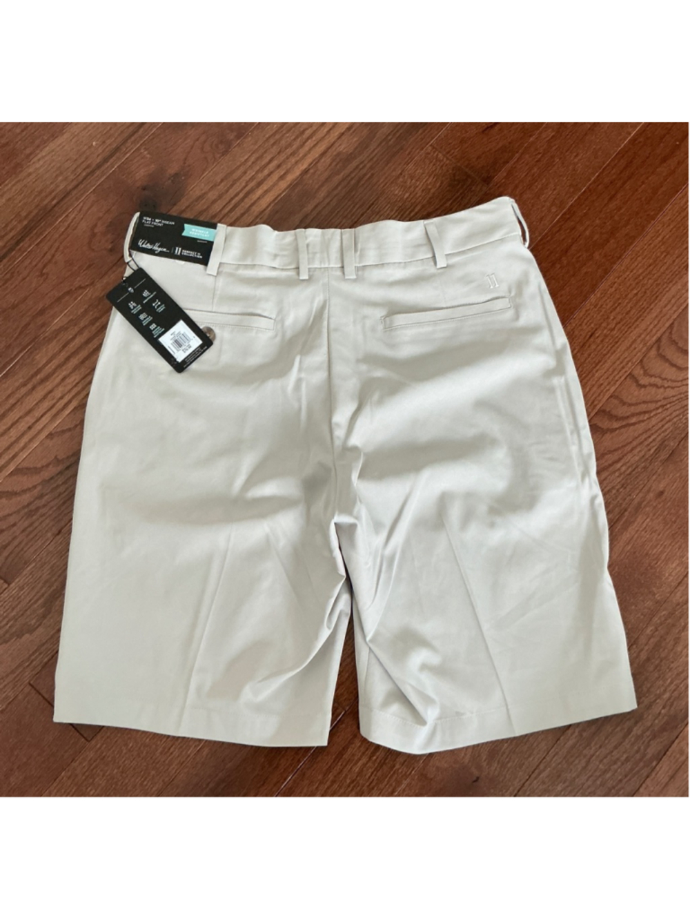 Men's Walter Hagen Perfect 11 Collection Flat Front Shorts Waist 34 Beige - Picture 4 of 5